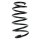 Fahrwerksfeder-Set vorne Schraubenfeder 317mm SPIDAN für OPEL ZAFIRA