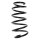 Suspension spring set front coil spring 317mm SPIDAN for OPEL ZAFIRA