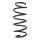 Suspension spring set front coil spring 318mm SPIDAN for OPEL CORSA C