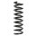 Suspension spring set rear coil spring 320mm SPIDAN for MERCEDES C KLASSE