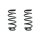 Fahrwerksfeder-Set hinten Schraubenfeder 266mm SPIDAN für MINI MINI COUNTRYMAN