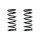 Suspension spring set rear coil spring 290mm SPIDAN for SPACE WAGON