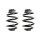 Fahrwerksfeder-Set hinten Schraubenfeder 242mm SPIDAN für BMW 3 Compact