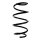 Suspension spring set front coil spring 293mm SPIDAN for AUDI A3 saloon