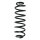 Fahrwerksfeder-Set hinten Schraubenfeder 341mm SPIDAN für FORD FIESTA VI
