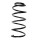Suspension spring set front coil spring 348mm SPIDAN for CHEVROLET LACETTI J200