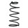 Suspension spring set front coil spring 398mm SPIDAN for CITROËN JUMPY I