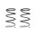 Suspension spring set front coil spring 323mm SPIDAN for LANCER VIII