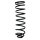 Suspension spring set rear coil spring 433mm SPIDAN for VOLVO V70 I
