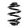 Suspension spring set rear coil spring 240mm SPIDAN for MERCEDES VITO Bus