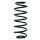 Fahrwerksfeder-Set hinten Schraubenfeder 346mm SPIDAN für TOYOTA YARIS (_P1_)