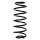 Suspension spring set rear coil spring 346mm SPIDAN for TOYOTA YARIS P1