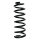 Suspension spring set rear coil spring 325mm SPIDAN for PEUGEOT 407 SW