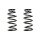 Suspension spring set rear coil spring 271mm SPIDAN for HONDA CR V II