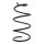 Suspension spring set front coil spring 327mm SPIDAN for FIAT SEICENTO