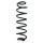 Suspension spring set rear coil spring 360mm SPIDAN for AUDI A3 Sportback