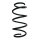 Suspension spring set front coil spring 318mm SPIDAN for SEAT ATECA KH7