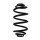 Fahrwerksfeder-Set hinten Schraubenfeder 313mm SPIDAN für OPEL ASTRA J