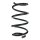 Suspension spring set front coil spring 332mm SPIDAN for CITROËN JUMPER II