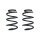 Suspension spring set front coil spring 249mm SPIDAN for AUDI TT Roadster
