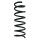 Suspension spring set rear coil spring 327mm SPIDAN for FORD FOCUS III