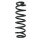 Fahrwerksfeder-Set hinten Schraubenfeder 340mm SPIDAN für VW GOLF VII