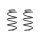 Fahrwerksfeder-Set vorne Schraubenfeder 282mm SPIDAN für AUDI TT (8J3)