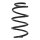 Suspension spring set front coil spring 282mm SPIDAN for AUDI TT 8J3