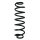 Suspension spring set rear coil spring 371mm SPIDAN for VW GOLF VI
