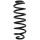 Suspension spring set rear coil spring 333mm SPIDAN for VW GOLF V