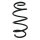 Suspension spring set front coil spring 325mm SPIDAN for OPEL CORSA E