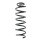 Fahrwerksfeder-Set hinten Schraubenfeder 332mm SPIDAN für RENAULT MEGANE III