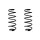 Fahrwerksfeder-Set hinten Schraubenfeder 305mm SPIDAN für FORD PUMA (J2K)