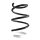 Suspension spring set front coil spring 251mm SPIDAN for DACIA SANDERO II
