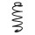 Suspension spring set front coil spring 385mm SPIDAN for PEUGEOT 1007 KM