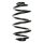 Suspension spring set rear coil spring 282mm SPIDAN for AUDI A6 C5