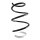 Suspension spring set front coil spring 309mm SPIDAN for DACIA SANDERO II
