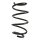 Suspension spring set front coil spring 299mm SPIDAN for BMW 3 Coupe