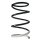 Fahrwerksfeder-Set vorne Schraubenfeder 335mm mit Hülse SPIDAN für LANCER VIII