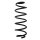 Fahrwerksfeder-Set hinten Schraubenfeder 303mm SPIDAN für SEAT IBIZA V