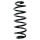 Suspension spring set front coil spring 372mm SPIDAN for AUDI A8 D2