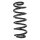 Suspension spring set front coil spring 335mm SPIDAN for AUDI A6 C6