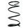 Suspension spring set front coil spring 346mm SPIDAN for NISSAN X TRAIL I