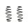 Fahrwerksfeder-Set hinten Schraubenfeder 292mm SPIDAN für AUDI A4 B6
