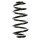 Suspension spring set rear coil spring 292mm SPIDAN for AUDI A4 B6