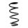 Suspension spring set front coil spring 289mm SPIDAN for AUDI A4 B9