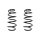 Fahrwerksfeder-Set vorne Schraubenfeder 316mm SPIDAN für OPEL ZAFIRA