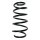 Suspension spring set front coil spring 316mm SPIDAN for OPEL ZAFIRA