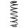 Suspension spring set rear coil spring 316mm SPIDAN for AUDI A1 8X1