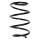 Suspension spring set front coil spring 280mm SPIDAN for MERCEDES SLK R171